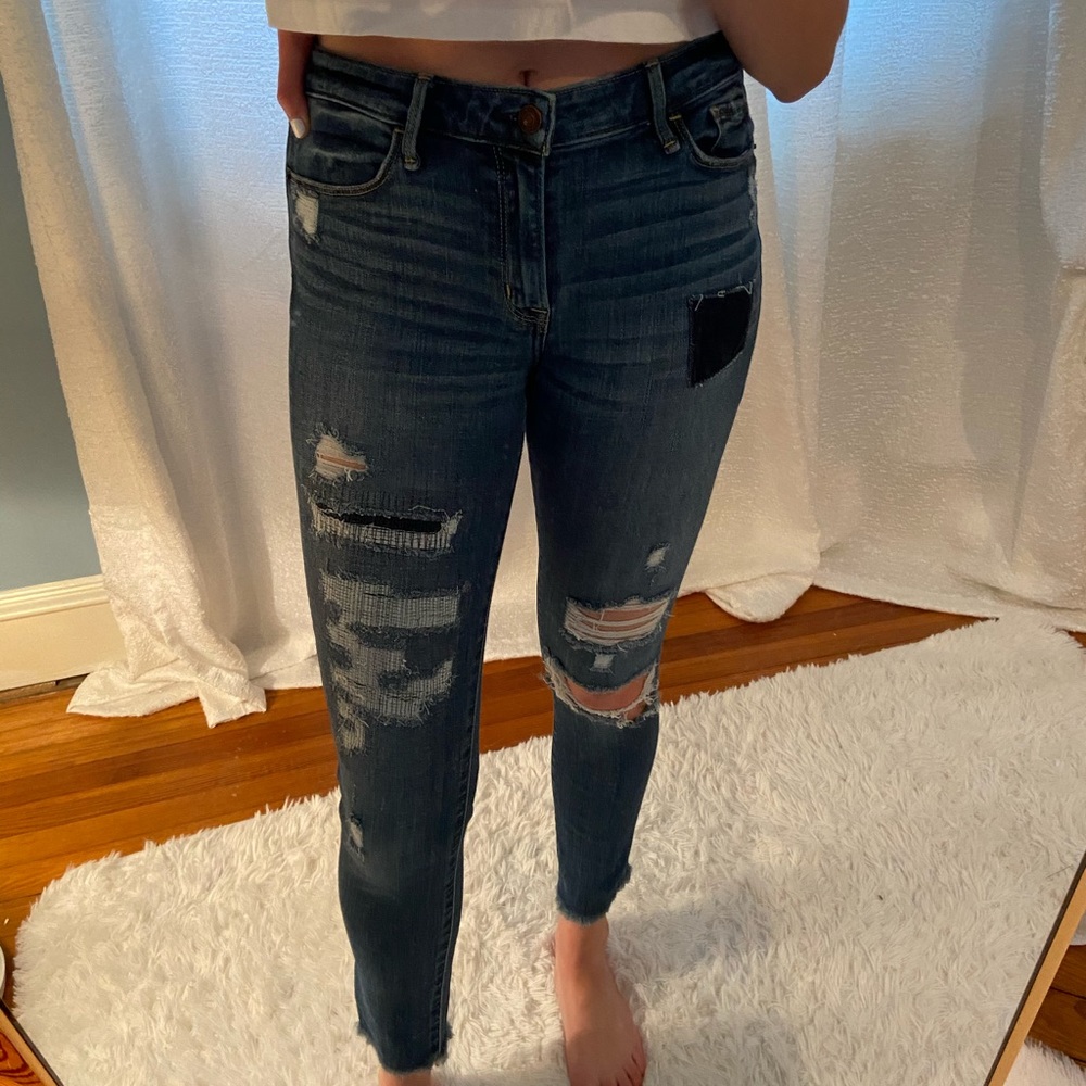 Abercrombie Harper low rise super skinny jeans